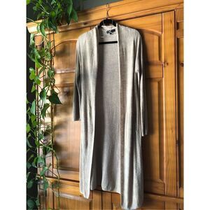 Banana Republic LINEN BLEND LONG CARDIGAN SWEATER SZ M